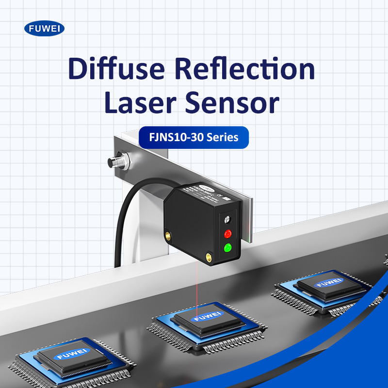 FJNS10-30-serie diffuse reflectie lasersensor