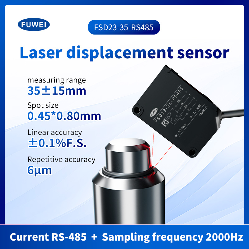 Meetbereik 35 mm laser verplaatsingssensor